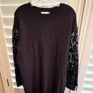 NWOT Sparkle-Sleeve Knit Dress